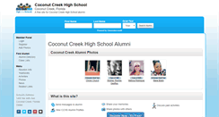 Desktop Screenshot of coconutcreekhighschoolalumni.com