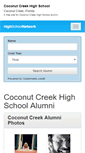Mobile Screenshot of coconutcreekhighschoolalumni.com