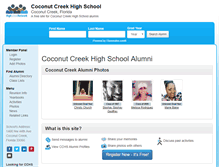Tablet Screenshot of coconutcreekhighschoolalumni.com